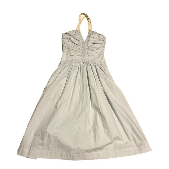 Ulla Johnson Laurelin Smocked Pale Light Blue Cotton Midi Sun-Dress Size 4 NWT - Picture 2 of 8